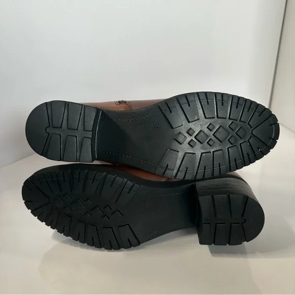 Mago Paula tall Women's Brown Leather Riding Boots - Picture 6 of 11